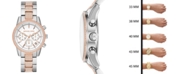 Michael Kors Women's Ritz Two-Tone Stainless Steel & Crystal-Accent Bracelet Watch 37mm 